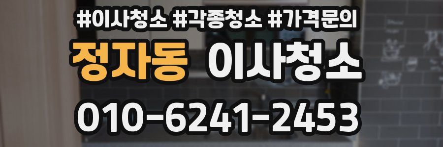 정자동 이사청소