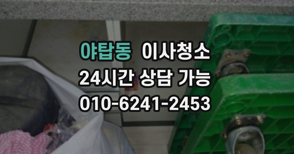 야탑동 입주청소