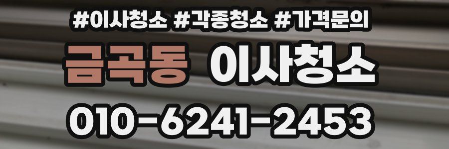 금곡동 이사청소