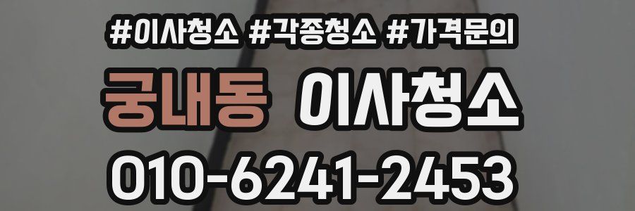 궁내동 이사청소