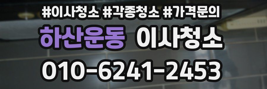 하산운동 이사청소