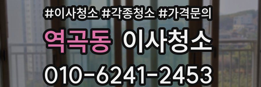 역곡동 이사청소