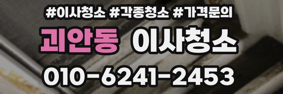 괴안동 이사청소