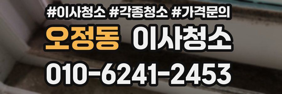 오정동 이사청소