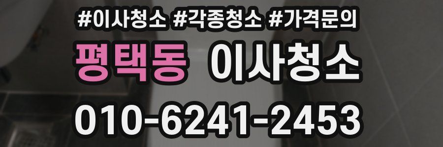 평택동 이사청소