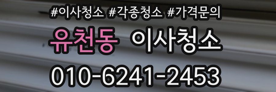 유천동 이사청소