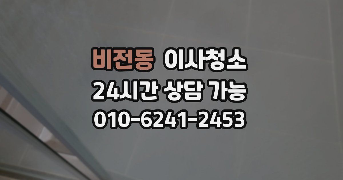 비전동 입주청소