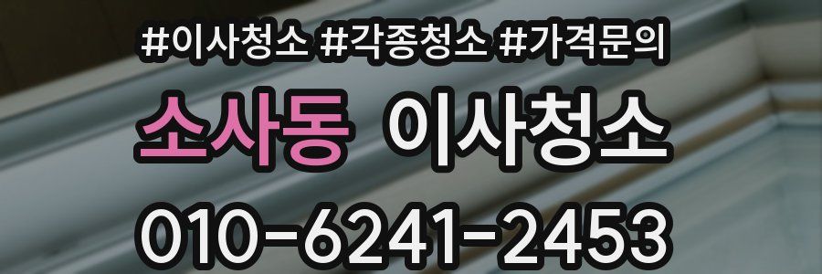 소사동 이사청소