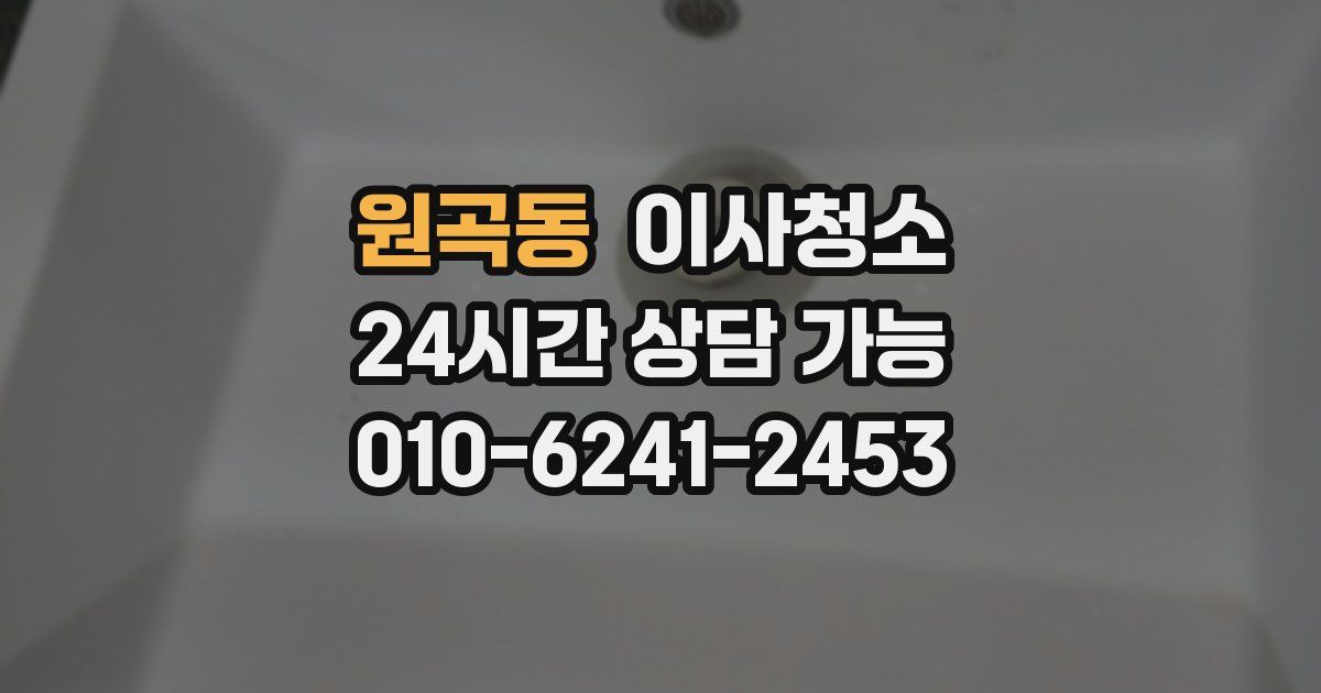 원곡동 입주청소