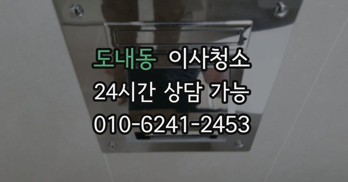 도내동 입주청소