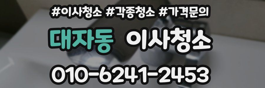 대자동 이사청소