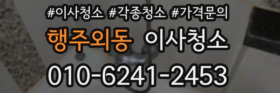 행주외동 이사청소