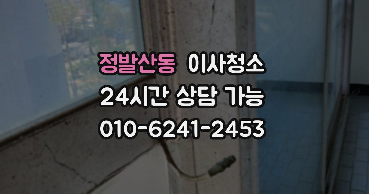 정발산동 입주청소