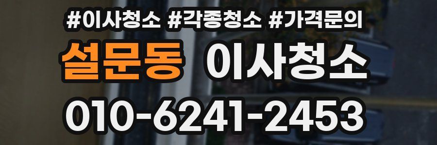 설문동 이사청소