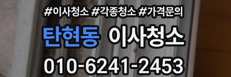 탄현동 이사청소