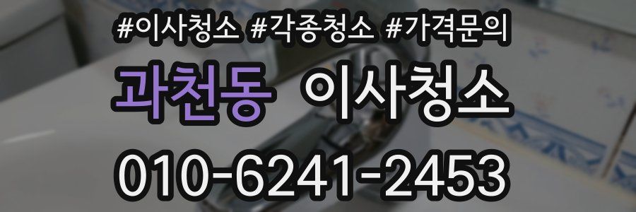 과천동 이사청소