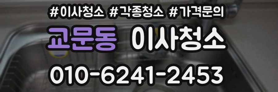 교문동 이사청소