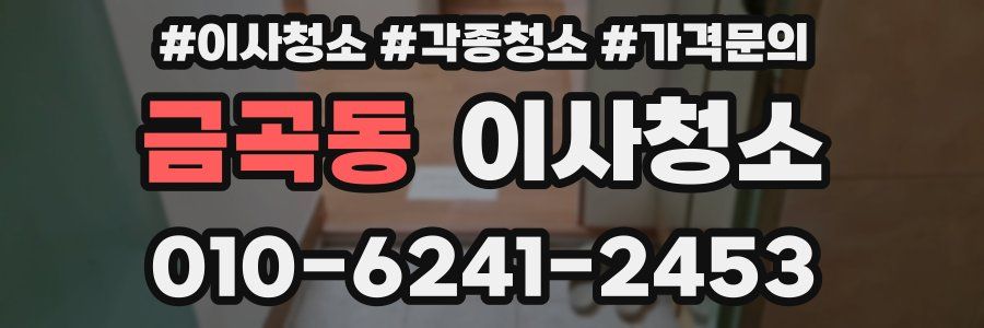 금곡동 이사청소