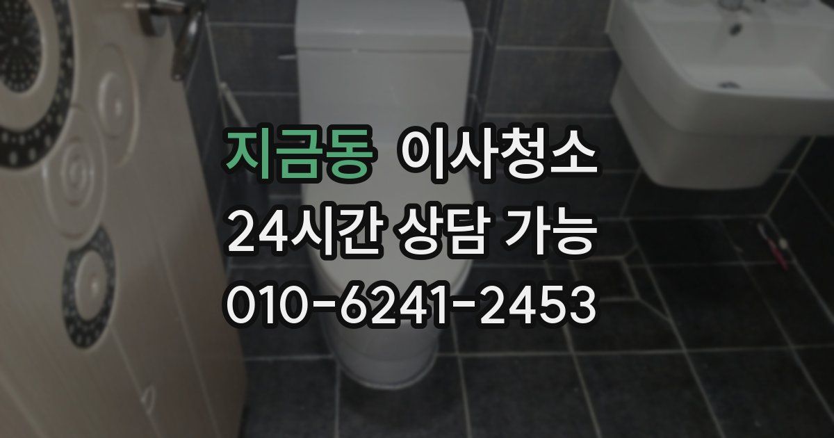 지금동 입주청소