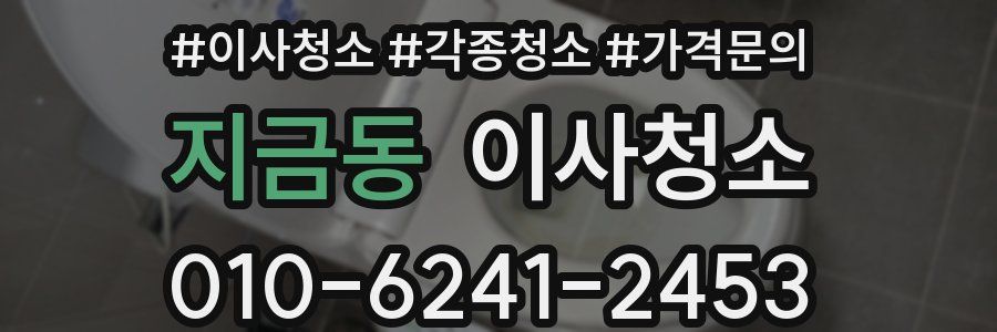 지금동 이사청소