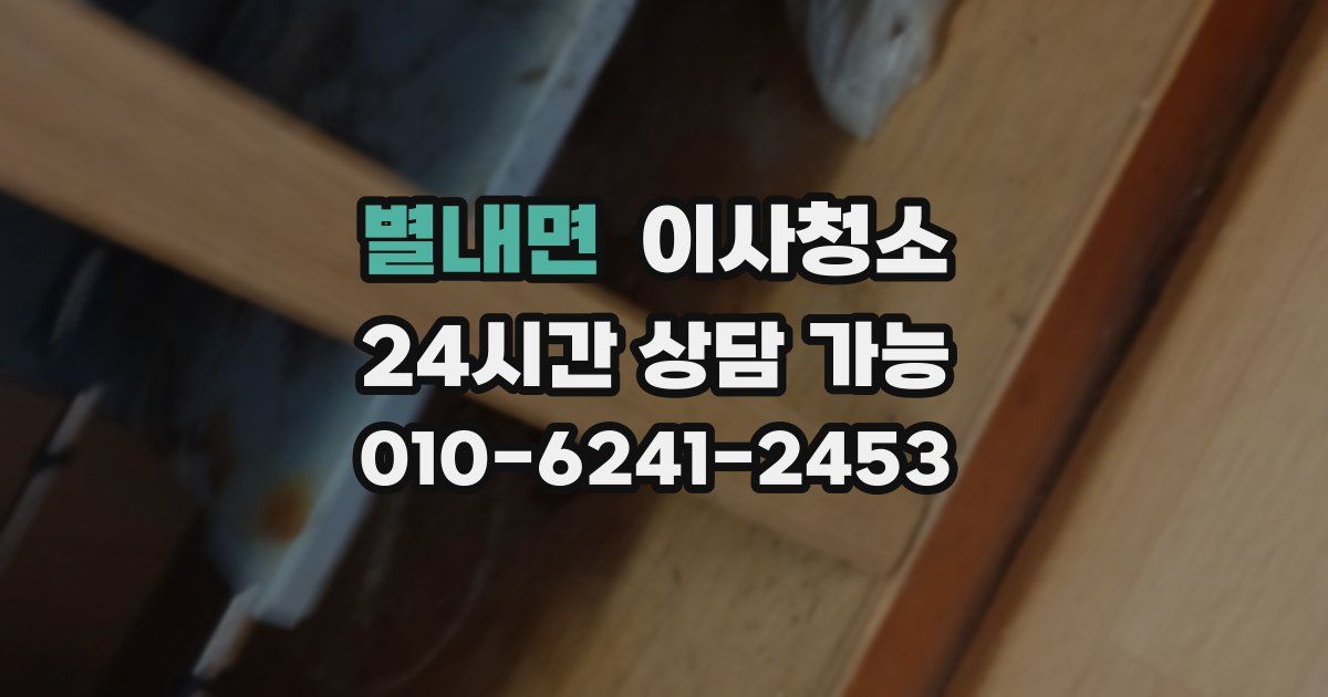 별내면 입주청소