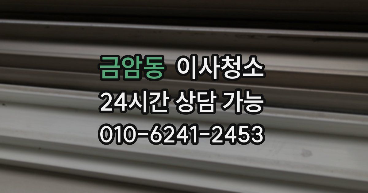 금암동 입주청소