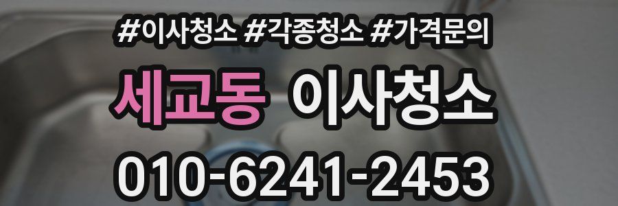 세교동 이사청소