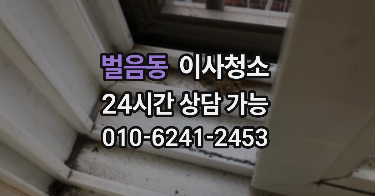 벌음동 입주청소