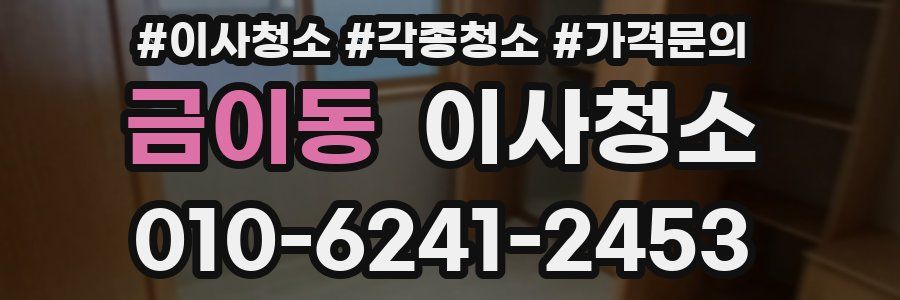금이동 이사청소