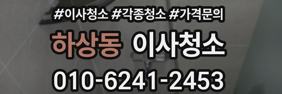 하상동 이사청소