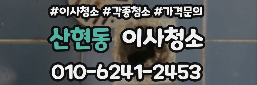 산현동 이사청소