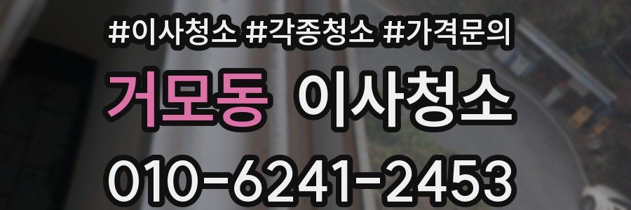 거모동 이사청소