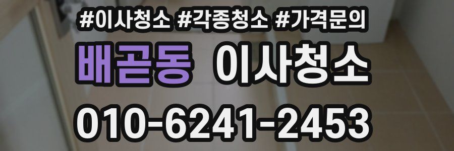 배곧동 이사청소