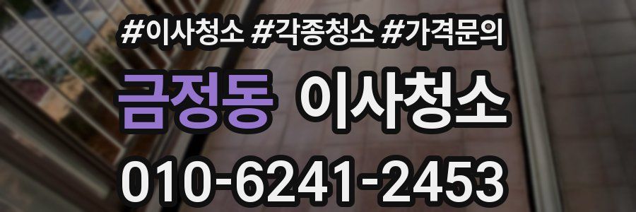 금정동 이사청소