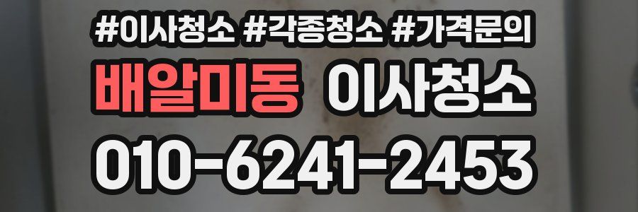배알미동 이사청소