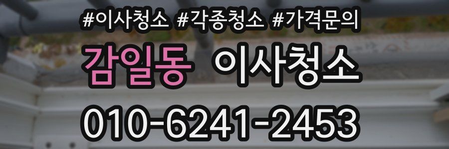 감일동 이사청소