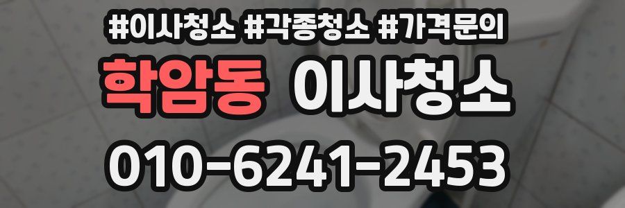 학암동 이사청소