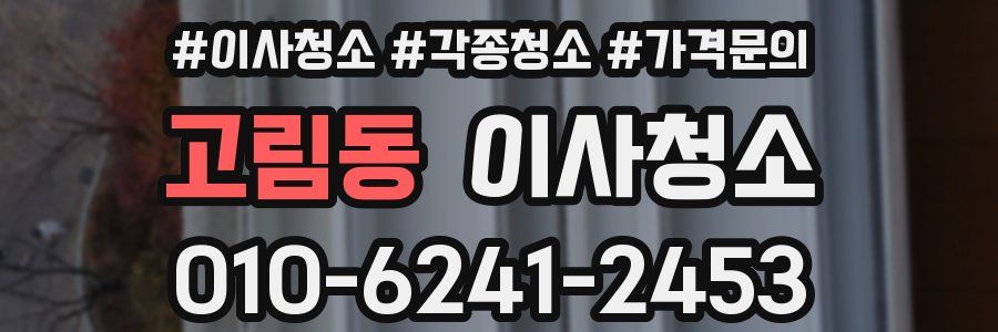 고림동 이사청소