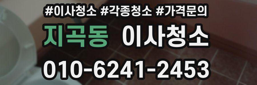 지곡동 이사청소