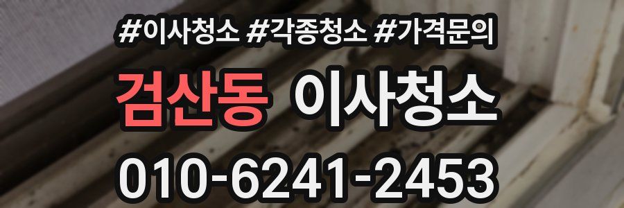 검산동 이사청소