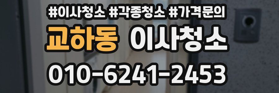 교하동 이사청소