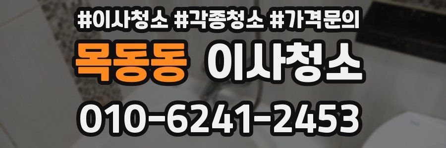 목동동 이사청소