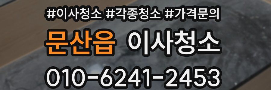 문산읍 이사청소