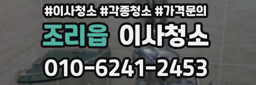 조리읍 이사청소