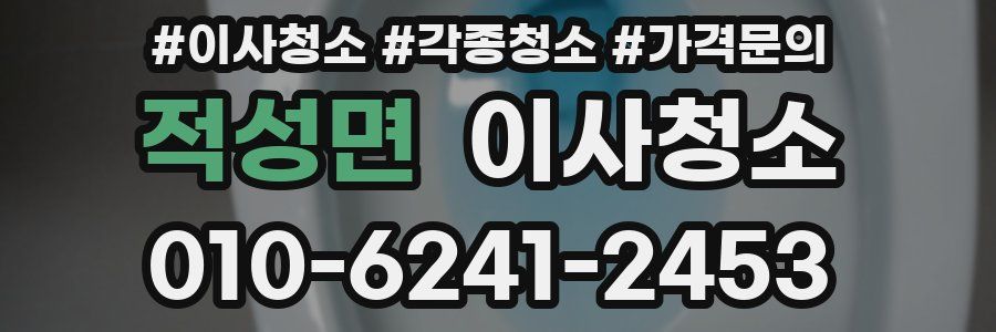 적성면 이사청소