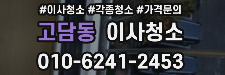 고담동 이사청소