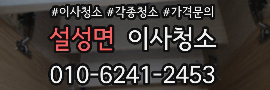 설성면 이사청소