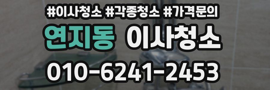 연지동 이사청소