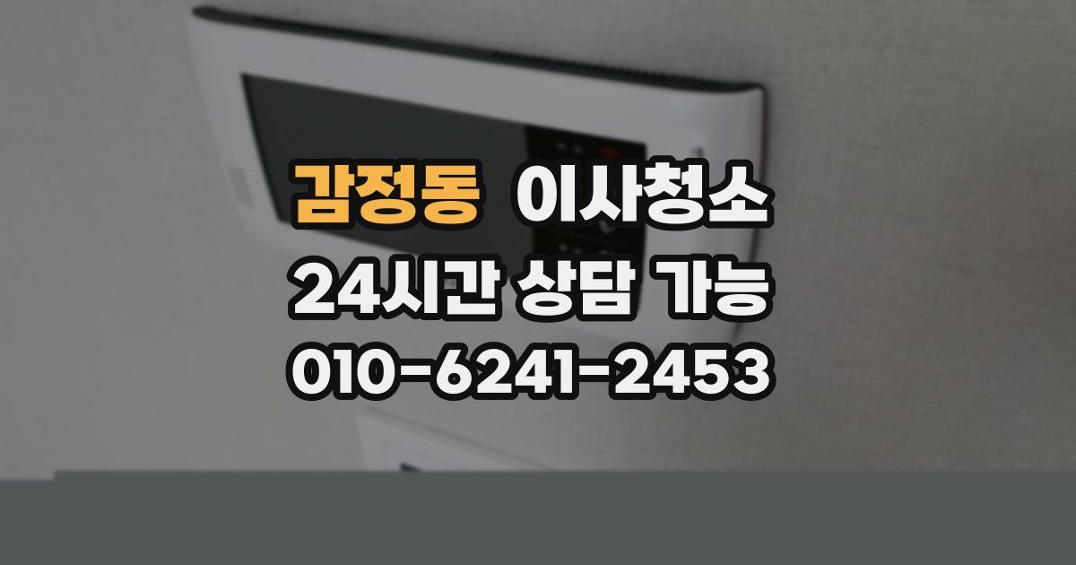 감정동 입주청소