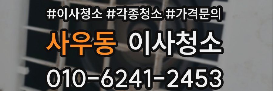사우동 이사청소